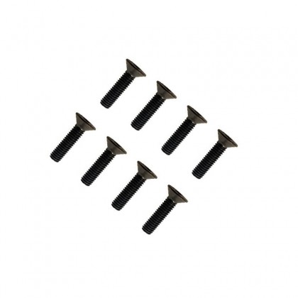 FTX Flat Head Hex Screw M4x12mm (8pc)